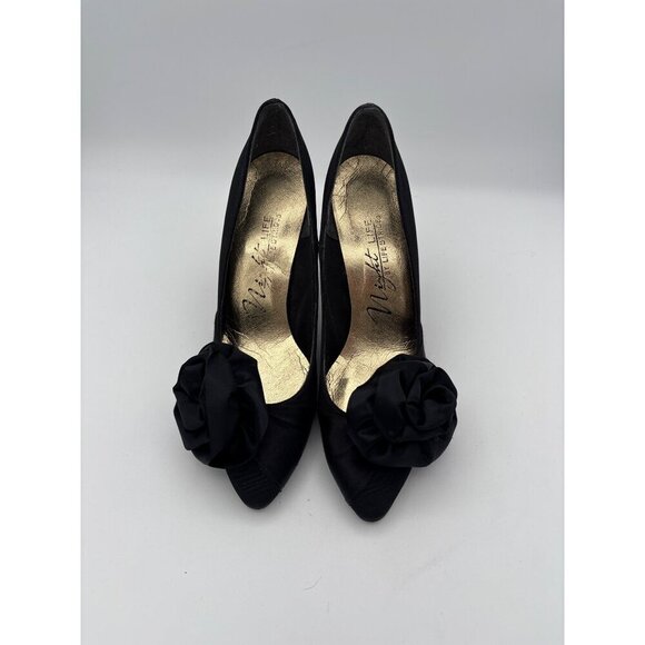 Life Stride Shoes - Life Stride Black Heels with Floral Accent